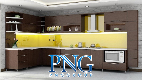 Kính ốp bếp tại vinh