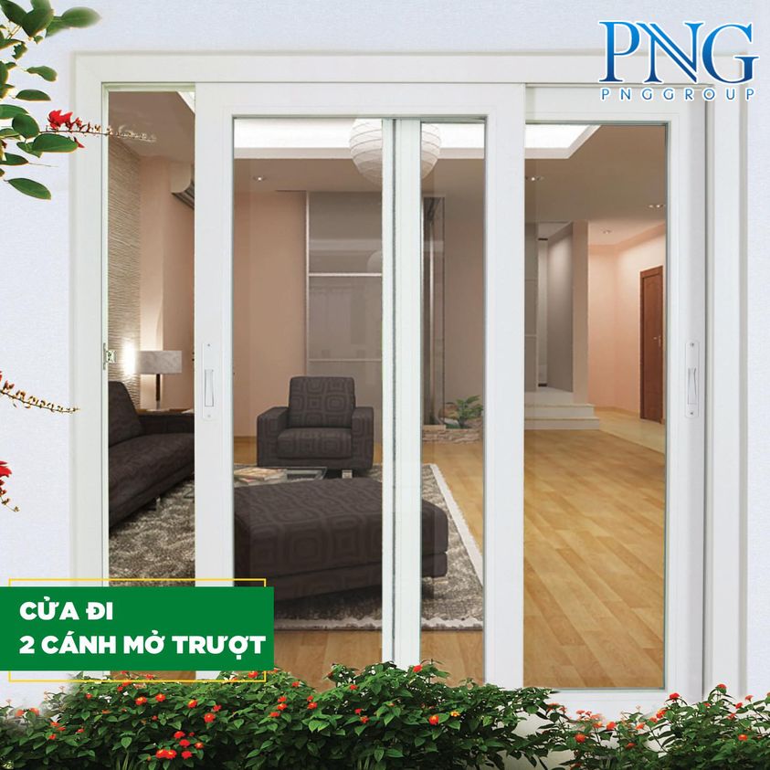 Cửa đi mở trượt tại Vinh