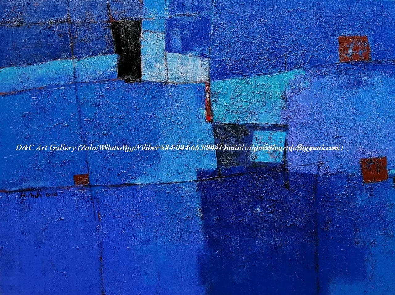 Abstract Blue Squares