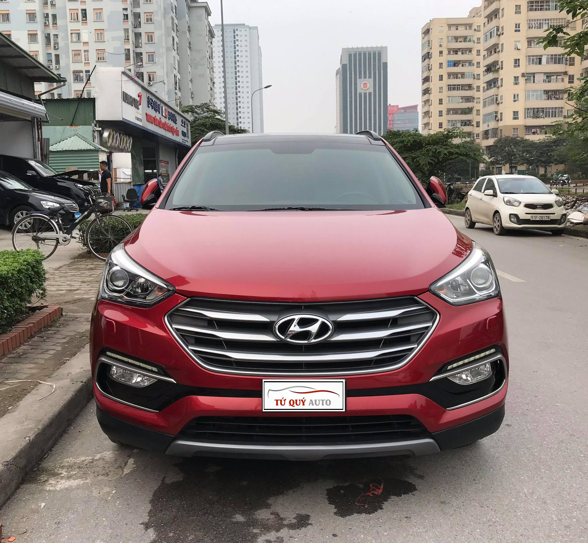 Xe Hyundai Santa Fe 2.4AT 4WD 2017 - Đỏ