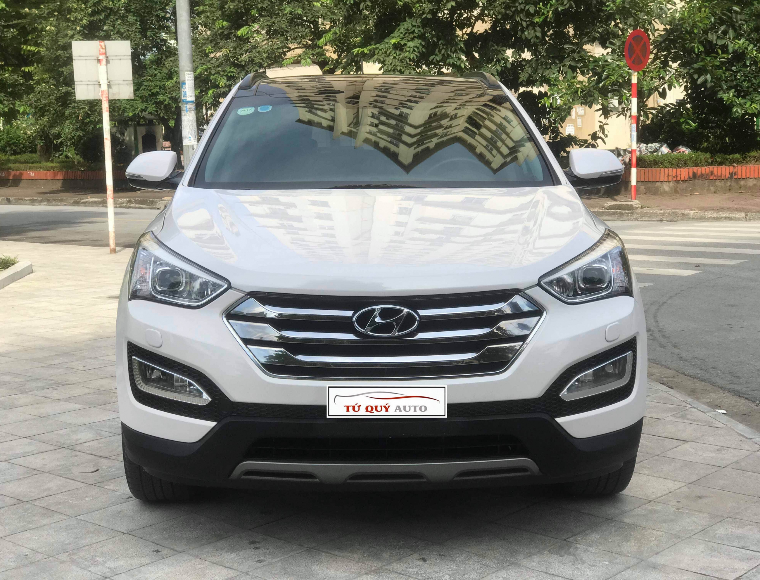 Xe Hyundai Santa Fe 2.2AT CRDi 2015 - Trắng