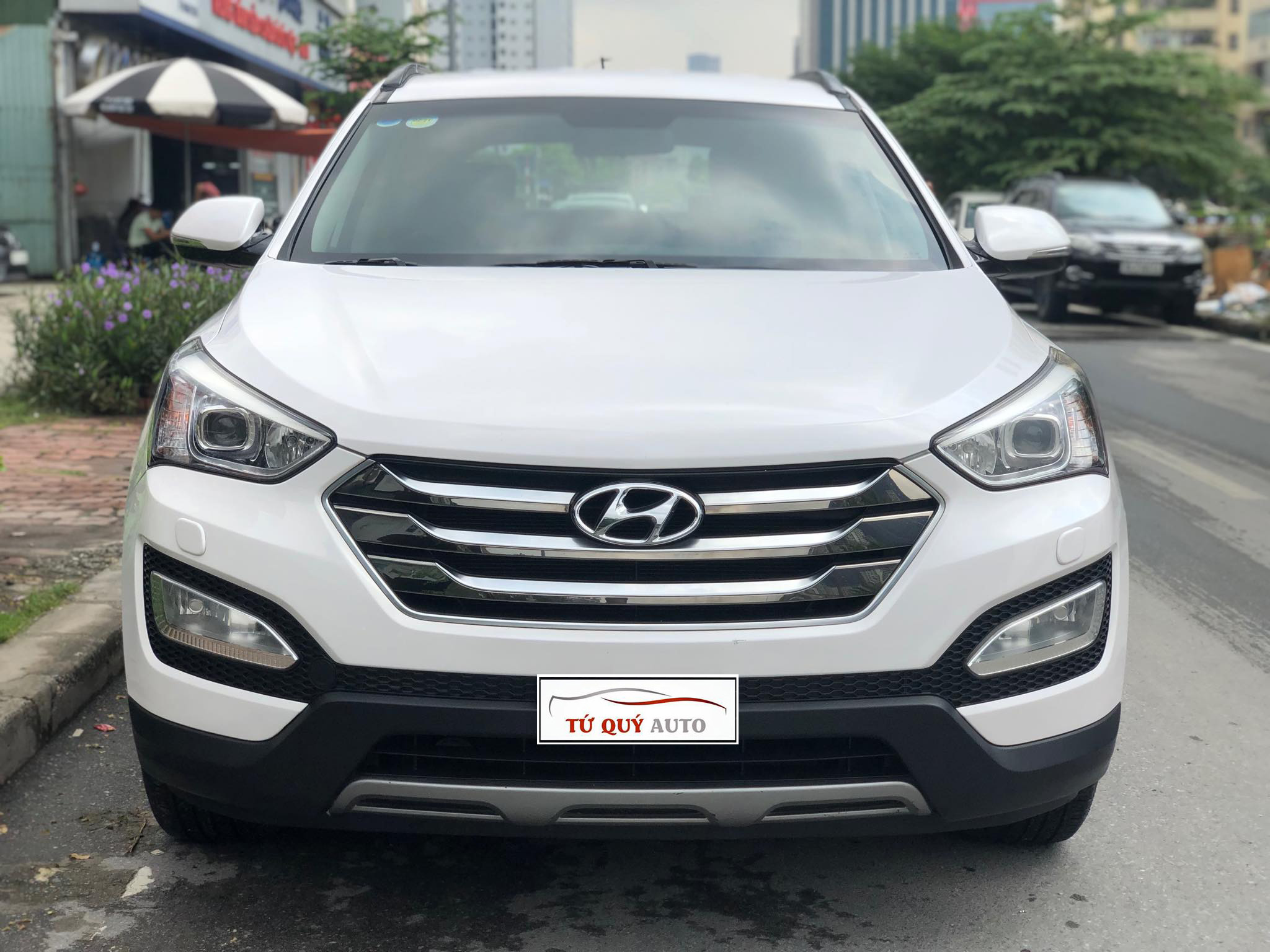 Xe Hyundai Santa Fe 2.4AT 2015 - Trắng