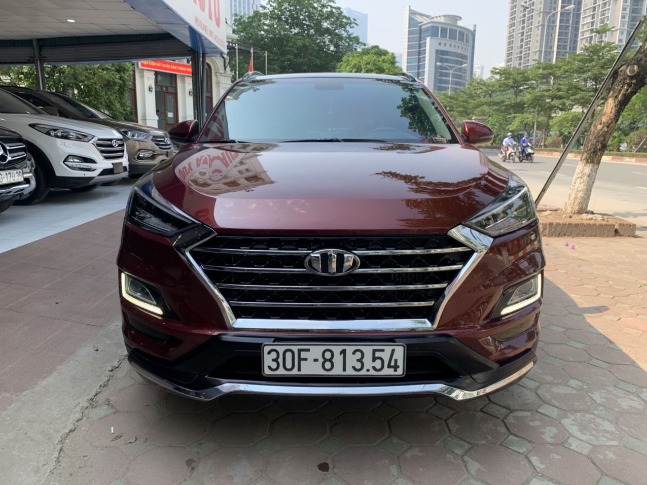 Xe Hyundai Tucson 1.6Turbo 2019 - Đỏ Mận