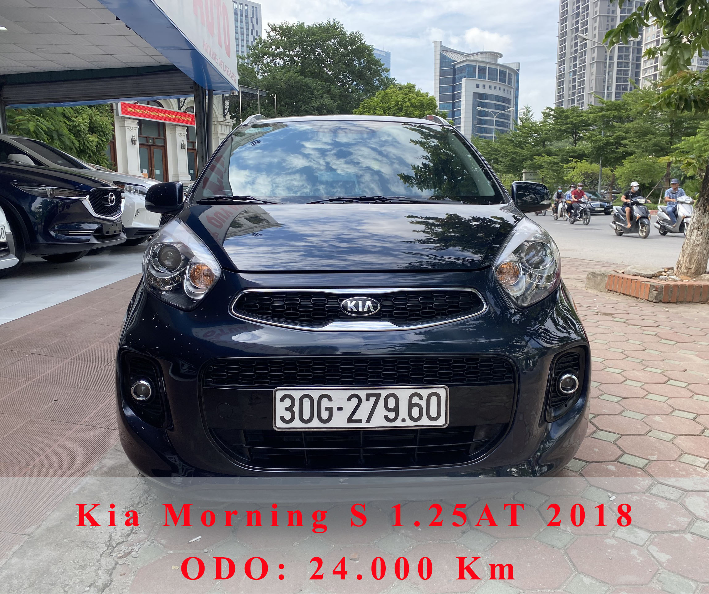 Xe Kia Morning S 1.25AT 2018 - Xanh Đen