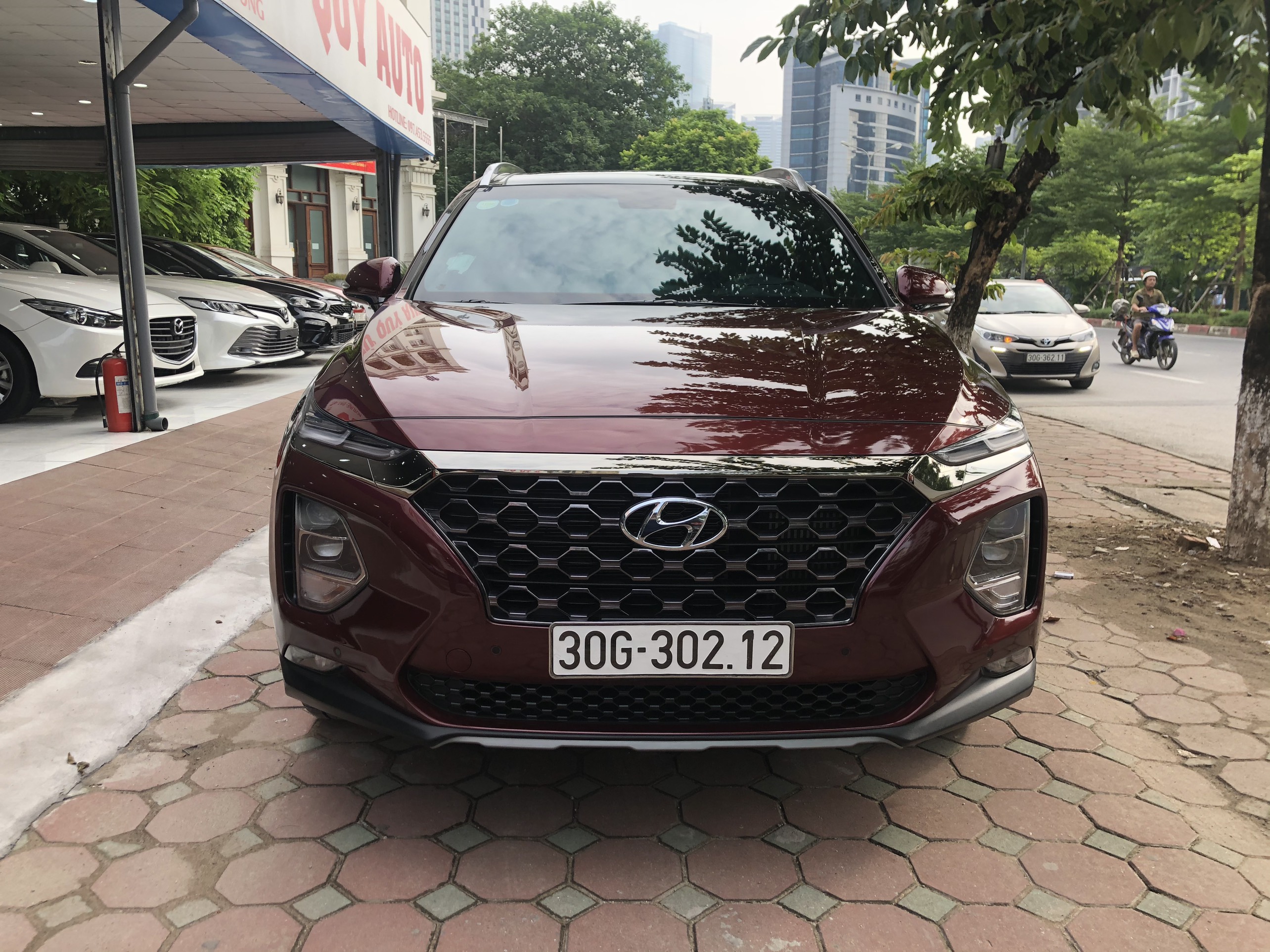 Xe Hyundai SantaFe Premium 2.2CRDi 2020 - Đỏ Mận