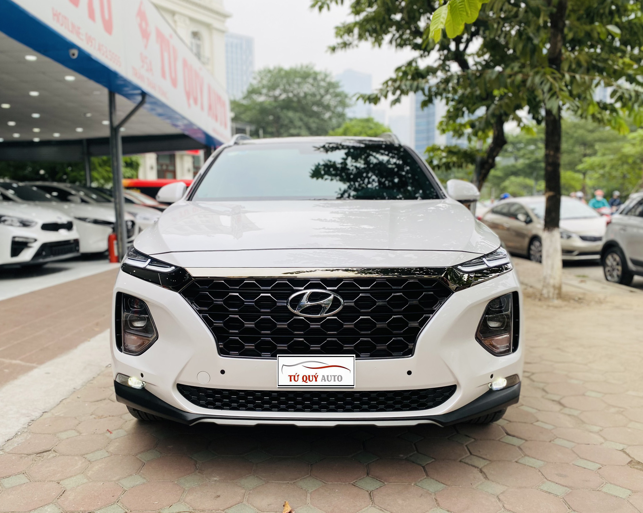 Xe Hyundai SantaFe 2.4AT Premium 2019 - Trắng