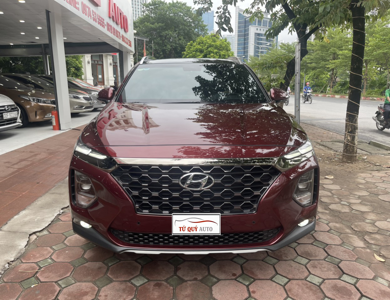 Xe Hyundai SantaFe 2.4 Premium 2021 - Đỏ Mận