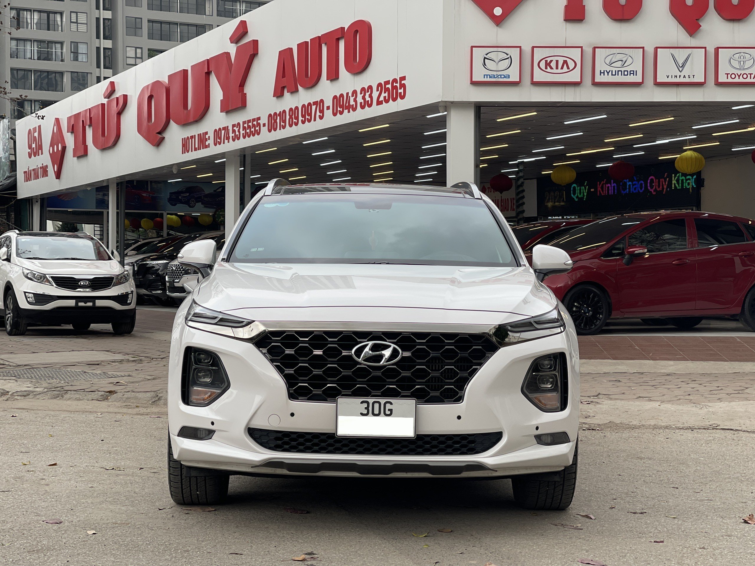 Xe Hyundai SantaFe Premium 2.2CRDi 2020 - Trắng