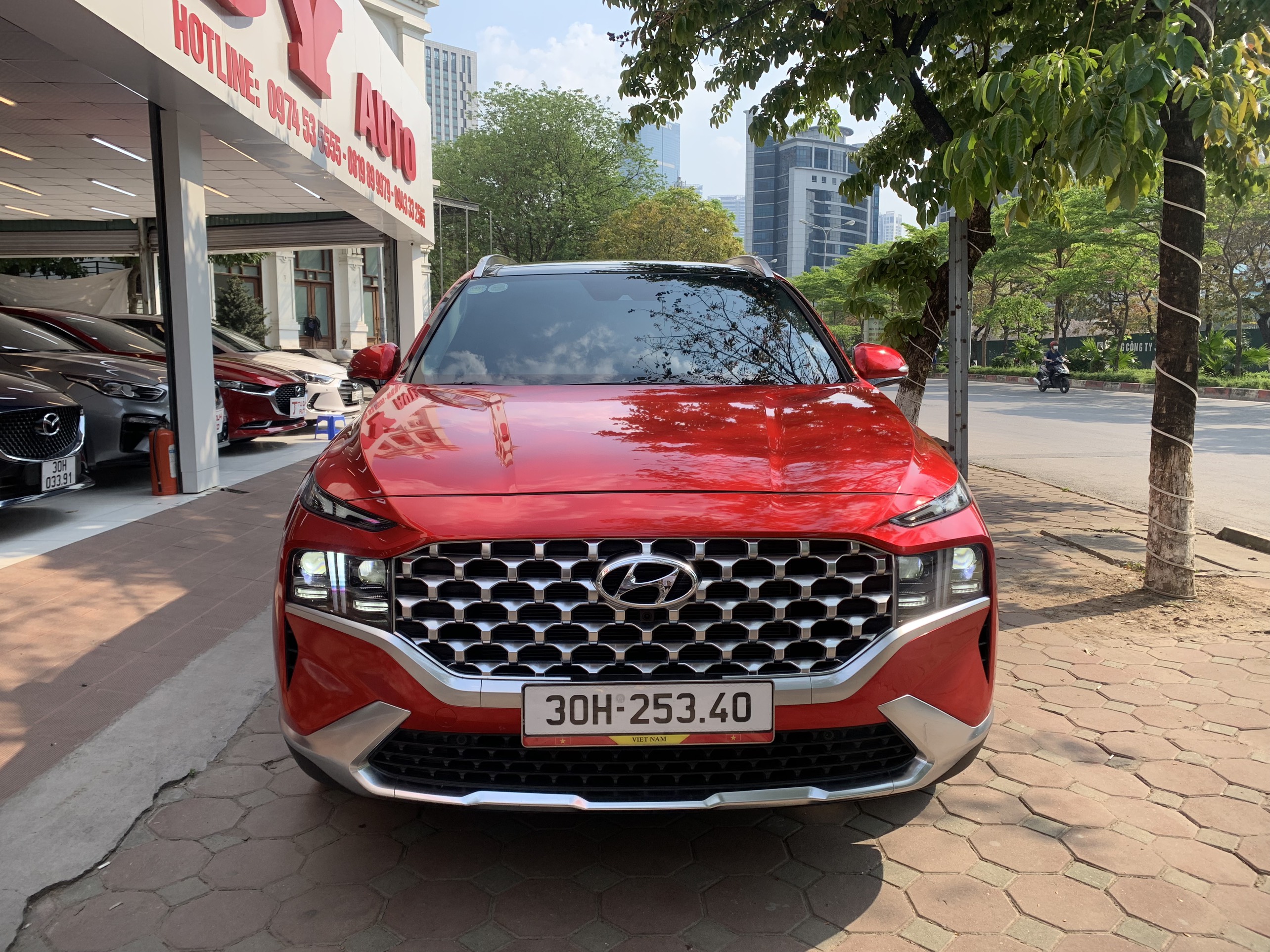 Xe Hyundai SantaFe Premium 2.5AT 2021 - Đỏ