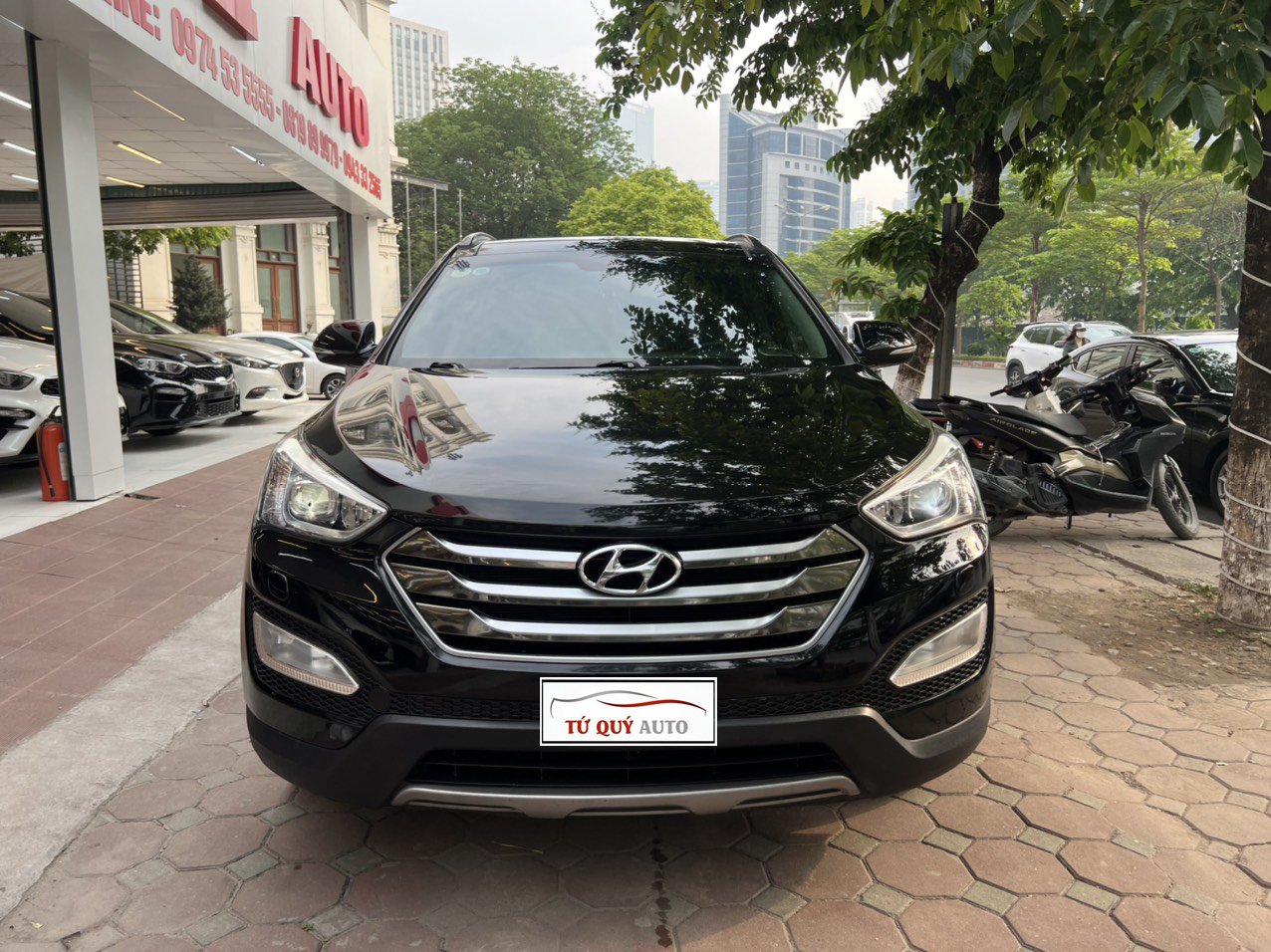 Xe Hyundai SantaFe 2.4 AWD 2015 - Đen