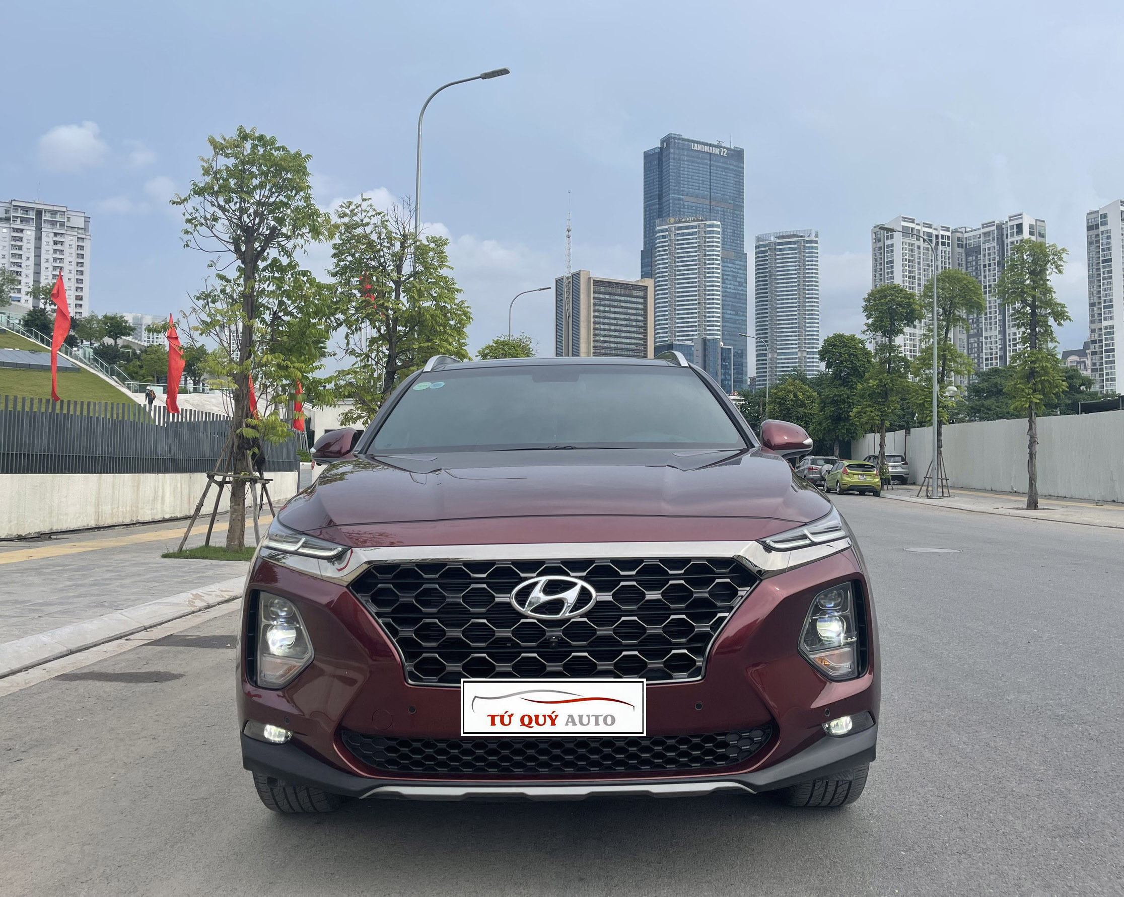 Xe Hyundai SantaFe Premium 2.4AT 2021 - Đỏ Mận