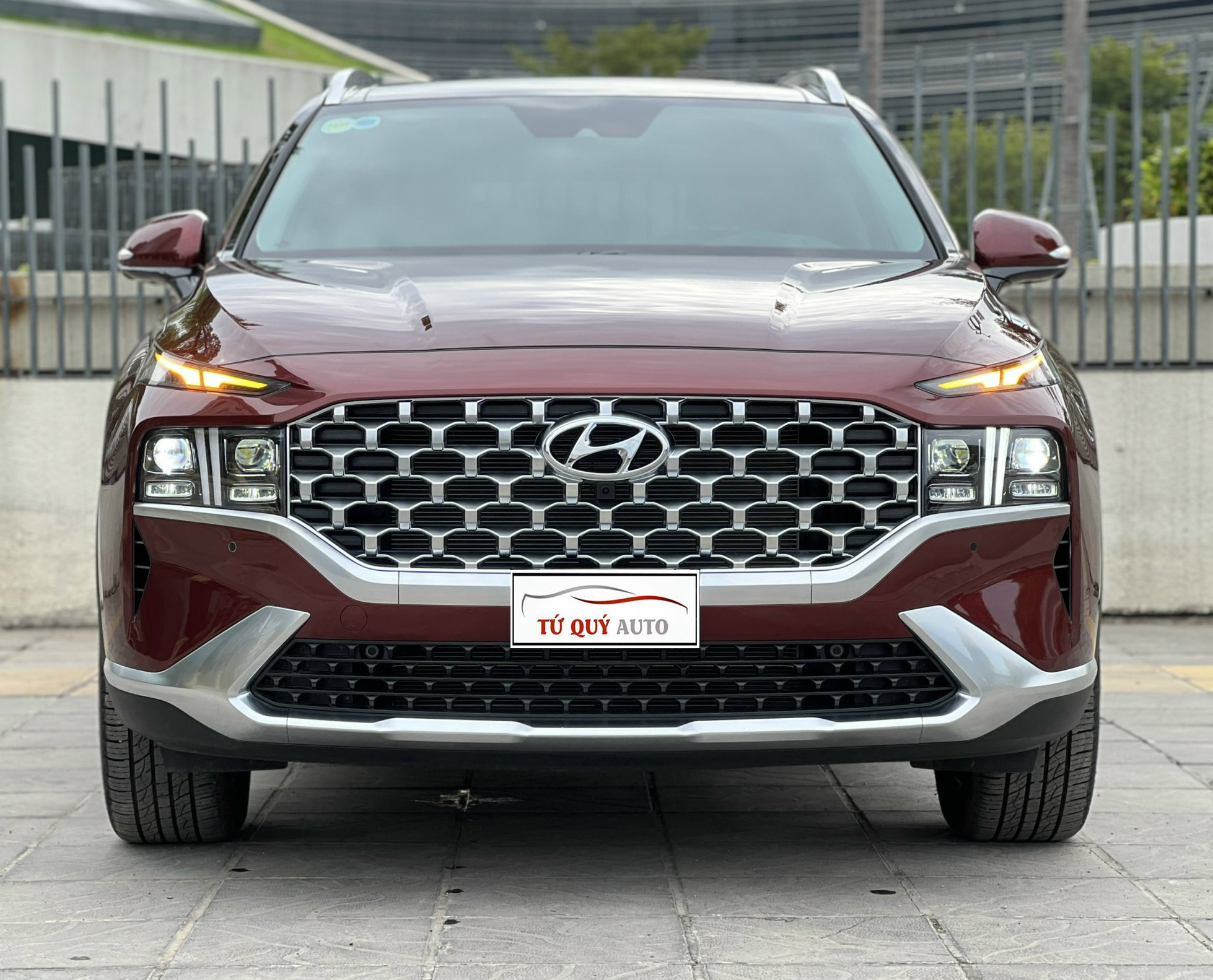 Xe Hyundai SantaFe Premium 2.5AT 2021 - Đỏ Mận