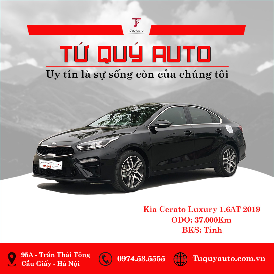 Xe Kia Cerato 1.6 AT Luxury 2019 - Đen