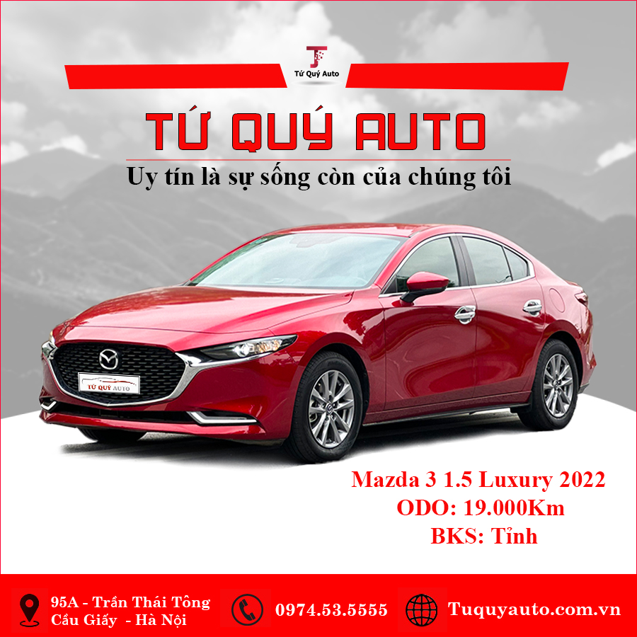 Xe Mazda 3 Luxury 1.5AT 2022 - Đỏ