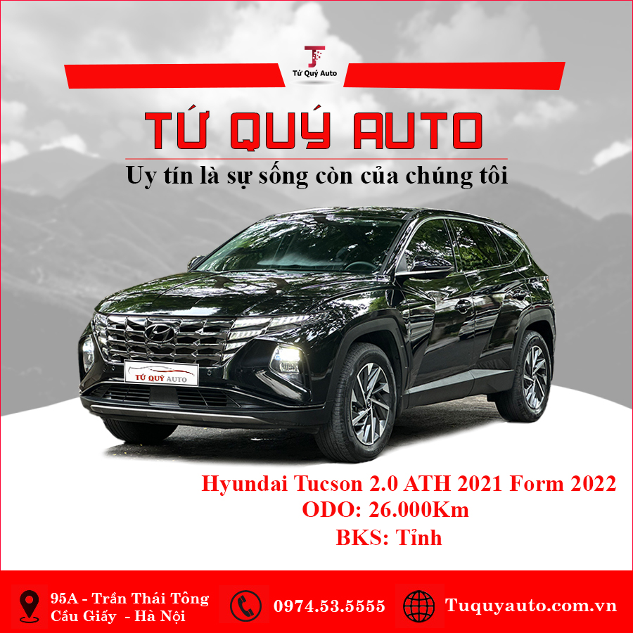 Xe Hyundai Tucson 2.0ATH 2021 Model 2022 - Đen