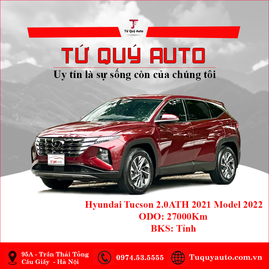 Xe Hyundai Tucson 2.0ATH 2021 - Đỏ Mận