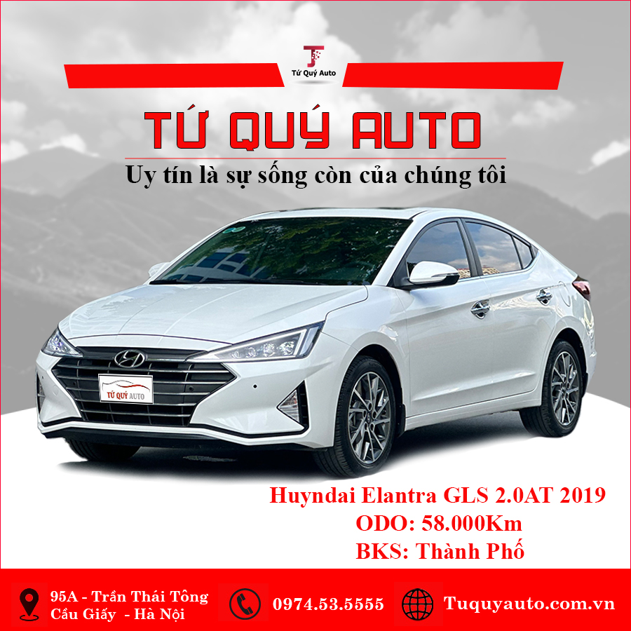 Xe Hyundai Elantra 2.0AT 2019 - Trắng