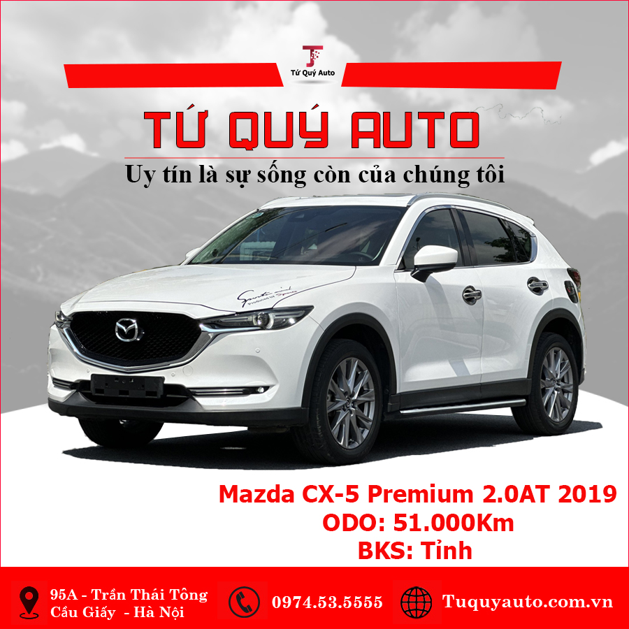 Xe Mazda CX5 Premium 2.0AT 2019 - Trắng