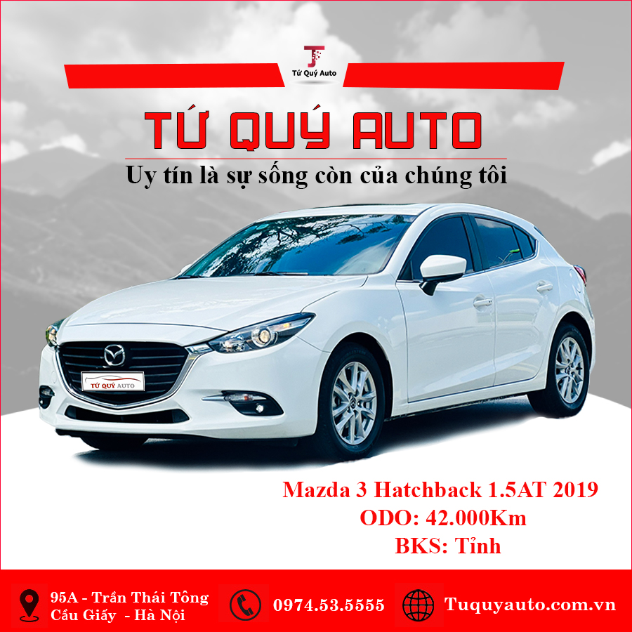 Xe Mazda 3 Hatchback 1.5AT 2019 - Trắng