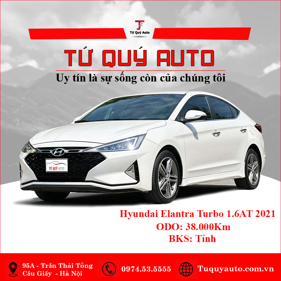 Xe Hyundai Elantra Sport 1.6 AT 2021 - Trắng