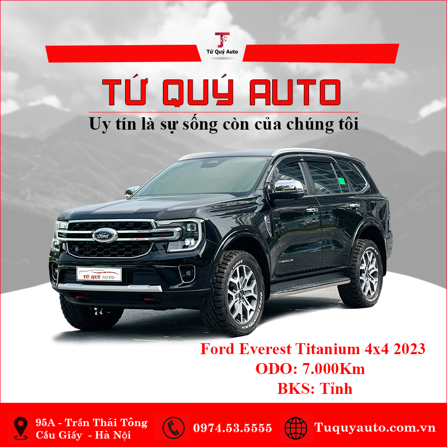 Xe Ford Everest Titanium 2.0AT 2023 - Đen