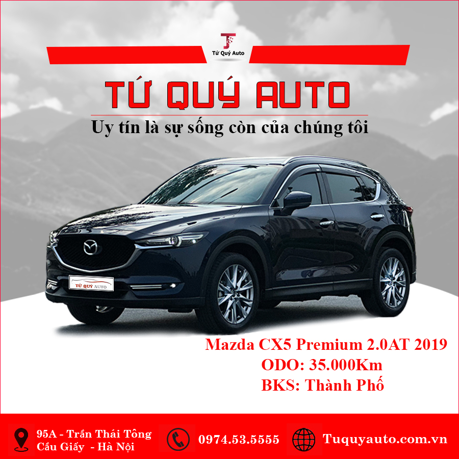 Xe Mazda CX5 Premium 2.0AT 2019 - Xanh Đen