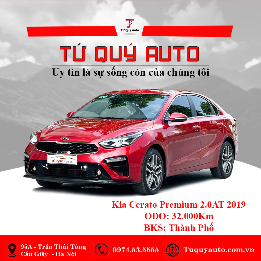 Xe Kia Cerato Premium 2.0AT 2019 - Đỏ