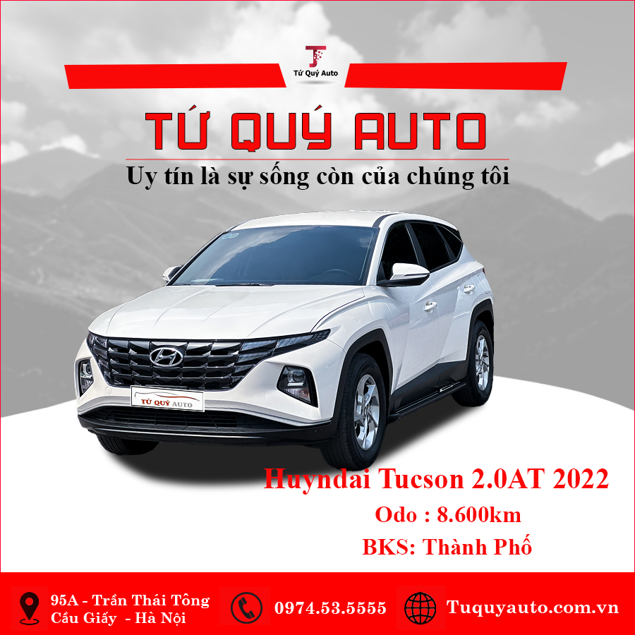 Xe Hyundai Tucson 2.0AT 2022 - Trắng