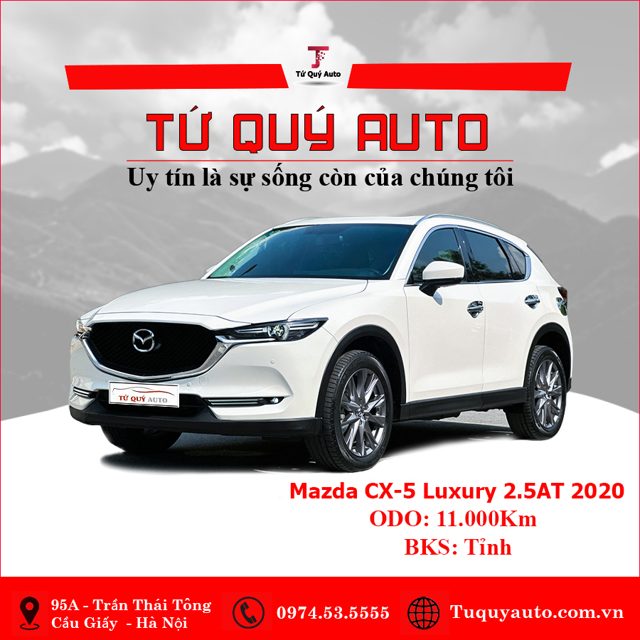 Xe Mazda CX5 Luxury 2.5AT 2020 - Trắng