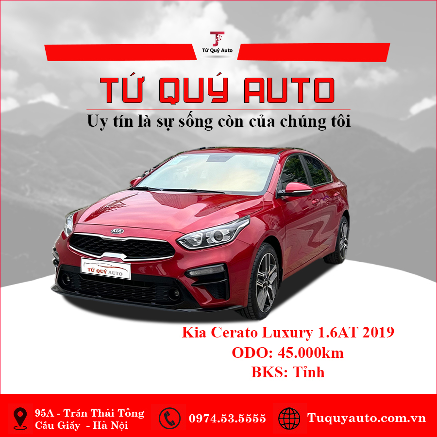 Xe Kia Cerato Luxury 1.6AT 2019 - Đỏ