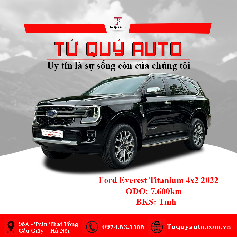 Xe Ford Everest Titanium 2.0AT 4x2 2022 - Đen