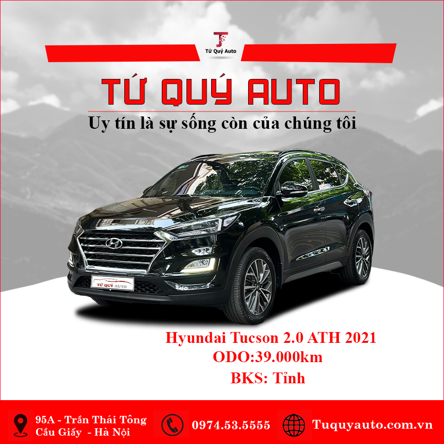 Xe Hyundai Tucson 2.0 AT Đặc biệt 2021 - Đen