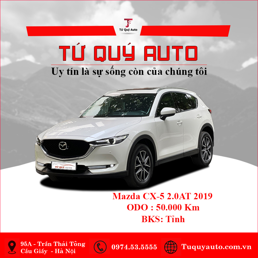 Xe Mazda CX5 2.0 AT 2019 - Trắng