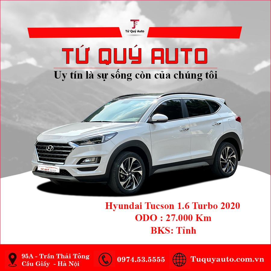 Xe Hyundai Tucson 1.6 AT Turbo 2020 - Trắng