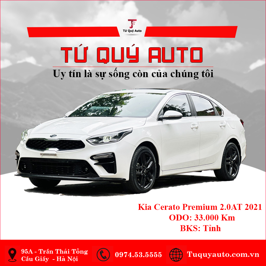 Xe Kia Cerato 2.0 AT Premium 2021 - Trắng