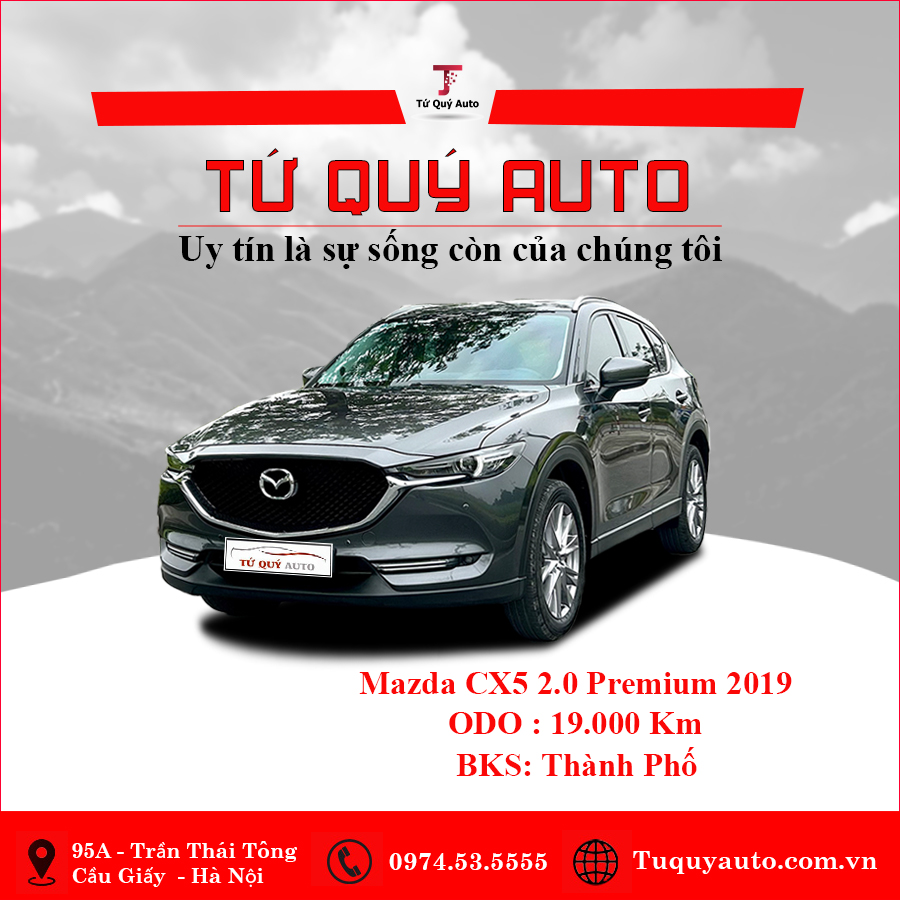 Xe Mazda CX5 2.0 Premium 2019 - Xám