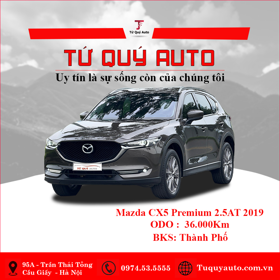 Xe Mazda CX5 2.5 Signature Premium 2WD 2019 - Xám