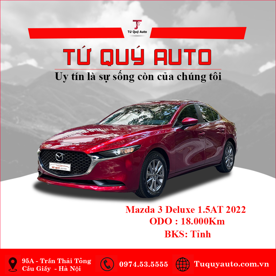 Xe Mazda 3 1.5L Deluxe 2022 - Đỏ