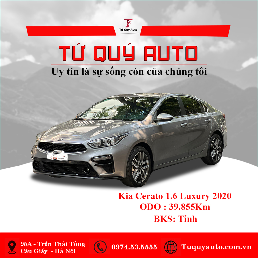 Xe Kia Cerato 1.6 AT Luxury 2020 - Xám