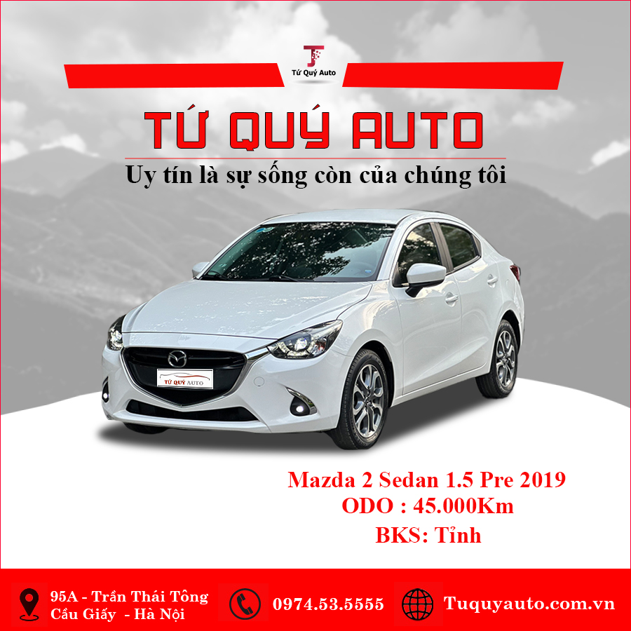 Xe Mazda 2 Premium 1.5AT 2019 - Trắng