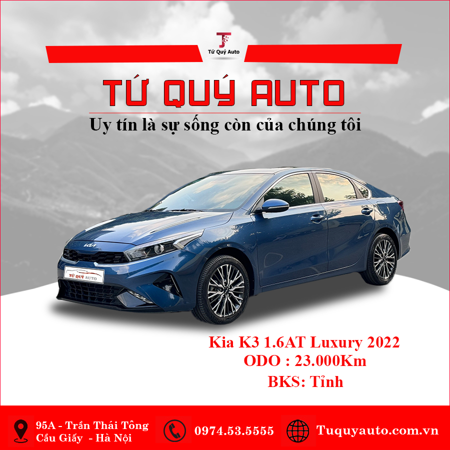 Xe Kia K3 Luxury 1.6 AT 2022 - Xanh