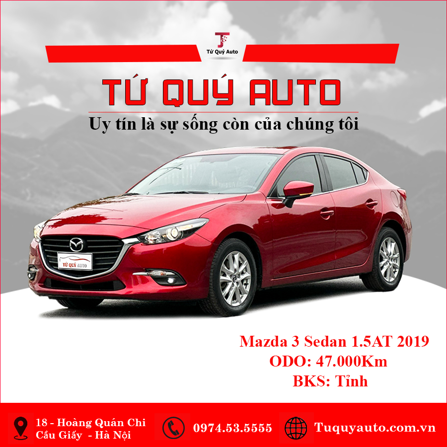 Xe Mazda 3 Sedan 1.5L 2019 - Đỏ