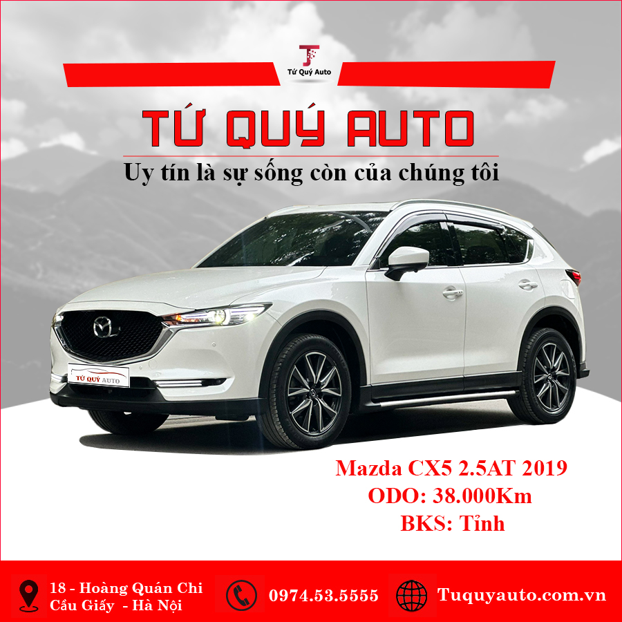 Xe Mazda CX5 2.5 AT 2WD 2019 - Trắng