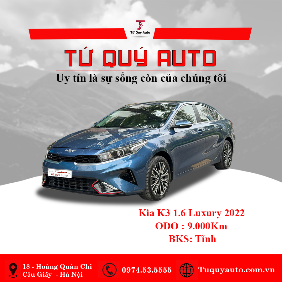 Xe Kia K3 Luxury 1.6 AT 2022 - Xanh