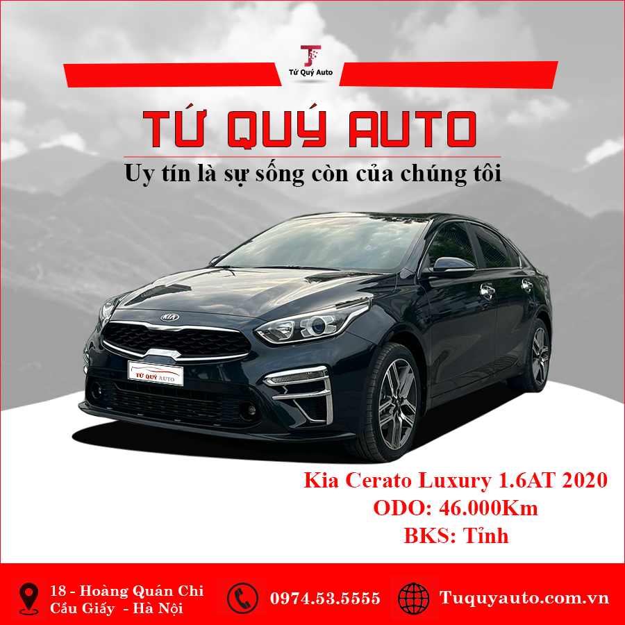 Xe Kia Cerato 1.6 AT Luxury 2020 - Xanh Đen