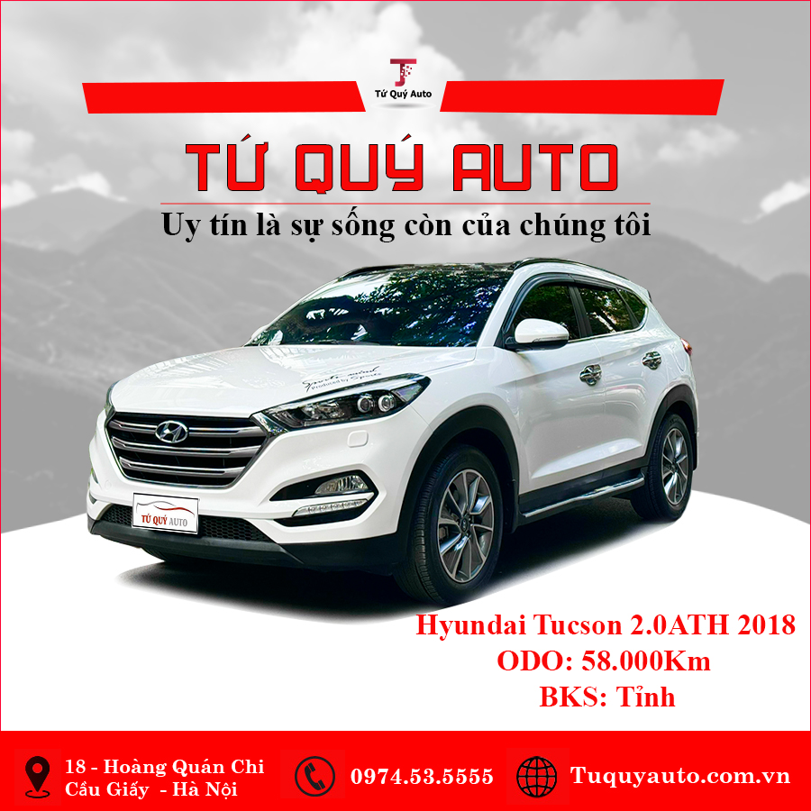 Xe Hyundai Tucson 2.0 ATH 2018 - Trắng