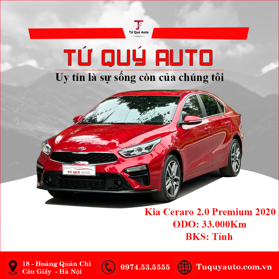 Xe Kia Cerato 2.0 AT Premium 2020 - Đỏ