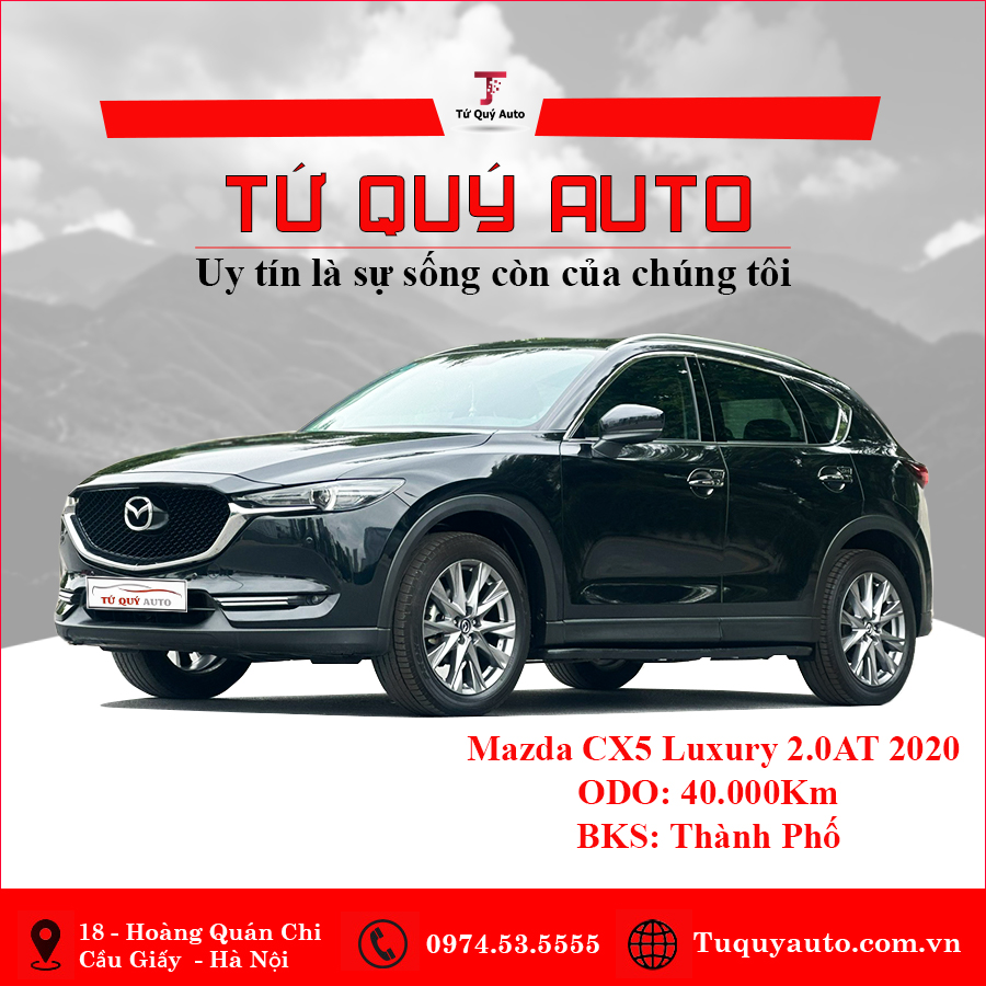 Xe Mazda CX5 2.0 Luxury 2020 - Đen