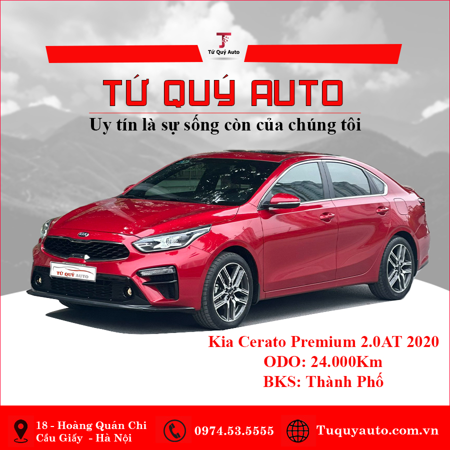 Xe Kia Cerato 2.0 AT Premium 2020 - Đỏ