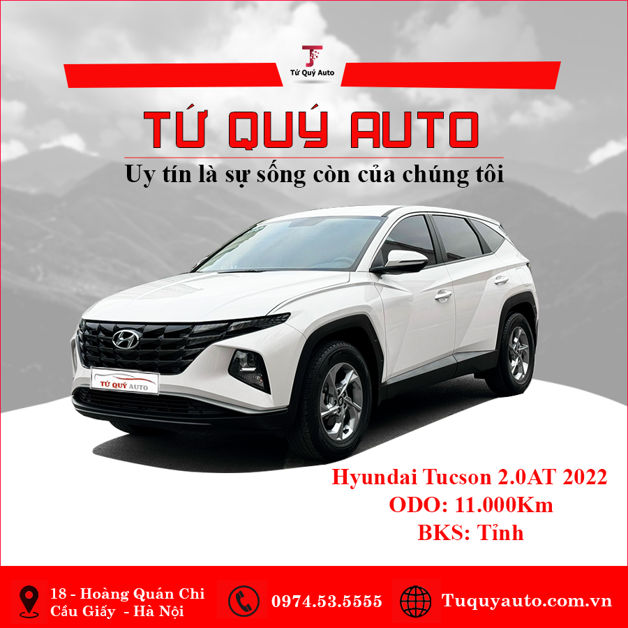 Xe Hyundai Tucson 2.0 AT Tiêu chuẩn 2022 - Trắng